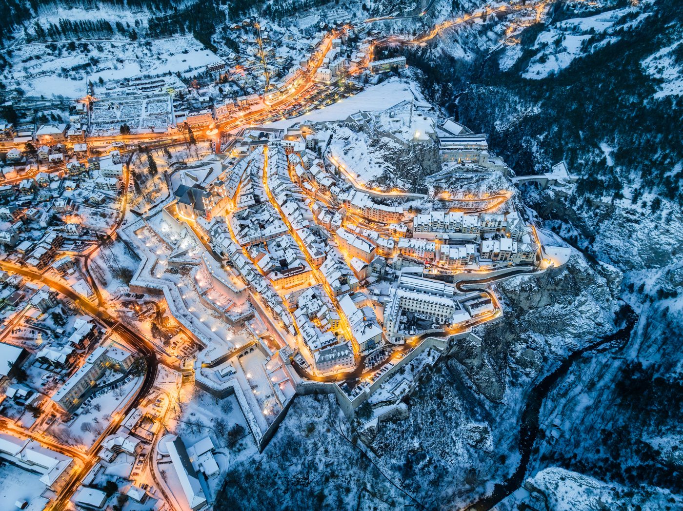 La città vecchia fortificata di Briançon